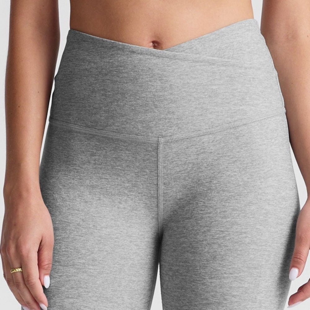 Beyond Yoga Heather Gray Bike Shorts